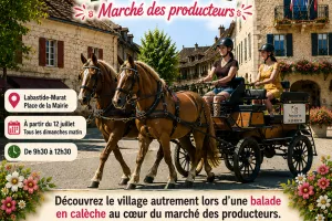 Animation calèche à Labastide-Murat