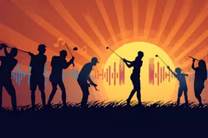 Golf festif fête de la musique