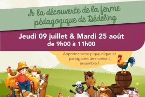 Escale de la P'tite Vadrouille : Sortie à la ferme pédagogique de Dédeling !