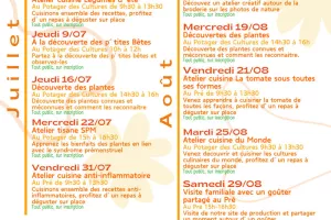 Programme d'été 2026
