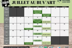 JUILLET au BUV'ART