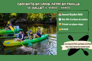Descente en canoë-kayak en famille