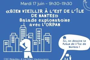 Petit dej’ et marche exploratoire : “Bien vieillir à l’est de l’Île de Nantes”