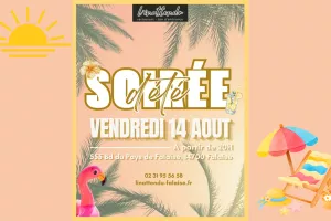 Soirée d'été à l'Inattendu Falaise