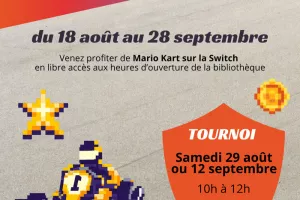 Mario Kart à la bibliothèque de Haute-Rivoire