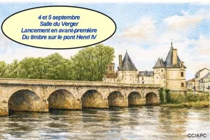 Lancement en Avant-première Nationale du Timbre de la Poste sur le Pont Henri IV