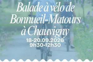 Balade à vélo de Bonnueil-Matours à Chauvigny