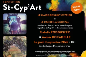 EXPOSITION ST-CYP'ART ISABELLE PODGUSZER & ANDREE ROCADELLE