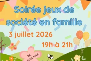 Soirée jeux de société en famille