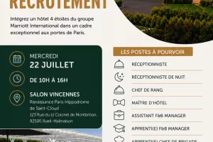 Journée de recrutement au Renaissance Paris Hippodrome de St. Cloud