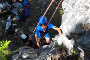 Initiation escalade en milieu naturel