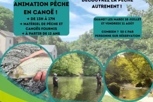 Pêche en canoë