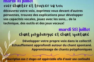 Stage de Chant avec Lucile Pigeon
