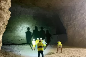Visite des carrières de chaux