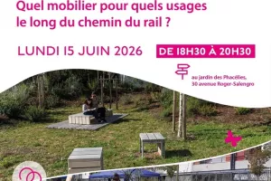 Atelier citoyen « Des espaces publics à votre main » sur le mobilier urbain du chemin du rail