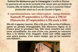 Festival Re-naissance : Le rêve de Jeanne, théâtre déambulatoire