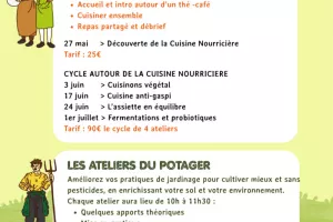 Cycles d'ateliers cuisine & potager 🌱​🥗​