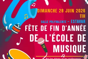 FÊTE DE FIN D'ANNÉE DE L'ÉCOLE DE MUSIQUE