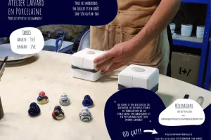 Atelier canard en porcelaine