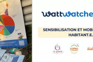 Stand "Watt Watchers" au marché de Cenon