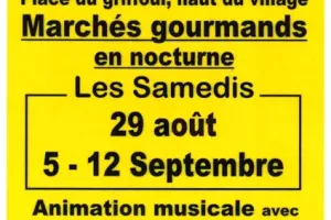 Marchés gourmands en nocturne