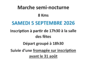 Marche semi-nocturne et fromagée
