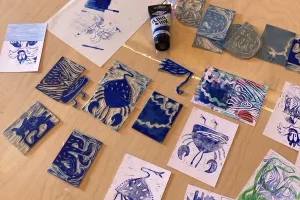 Atelier famille : cyanotype