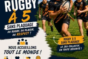 initiation rugby à 5 sans plaquage