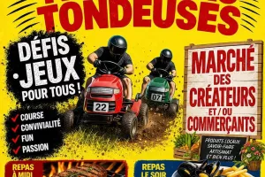 Course de tracteurs tondeuses