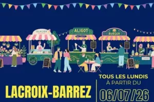 Marché de producteurs et artisans à Lacroix-Barrez