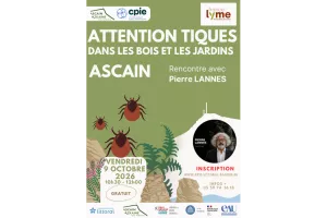 Rencontre : Les tiques, dans les bois comme au jardin, un danger réel pour notre santé.