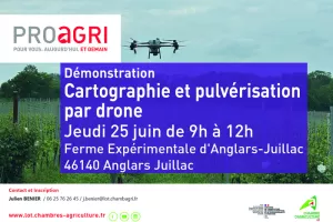 Cartographie et pulvérisation par drone