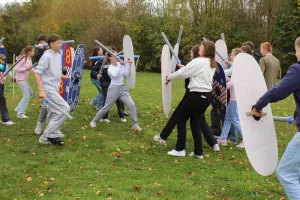 L'été des Curieux - Atelier en famille, l'entraînement du guerrier gaulois
