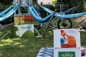 La bibliambule s’installe dans les espaces verts pessacais