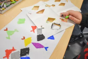Atelier des vacances aux Tanneries - Pochoirs