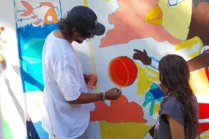 Chantier Fresque participative / Décalage canicule