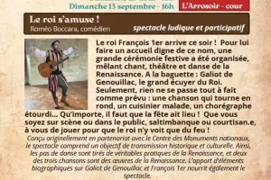 Festival Re-Naissance à  Figeac, spectacle : "le roi s’amuse !"