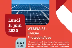 Webinaire Energie Photovoltaïque : opportunités et avantages pour les entreprises artisanales
