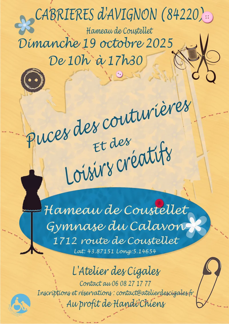 Puces des Couturières, Brodeuses, Dentellières et loisirs Créatifs